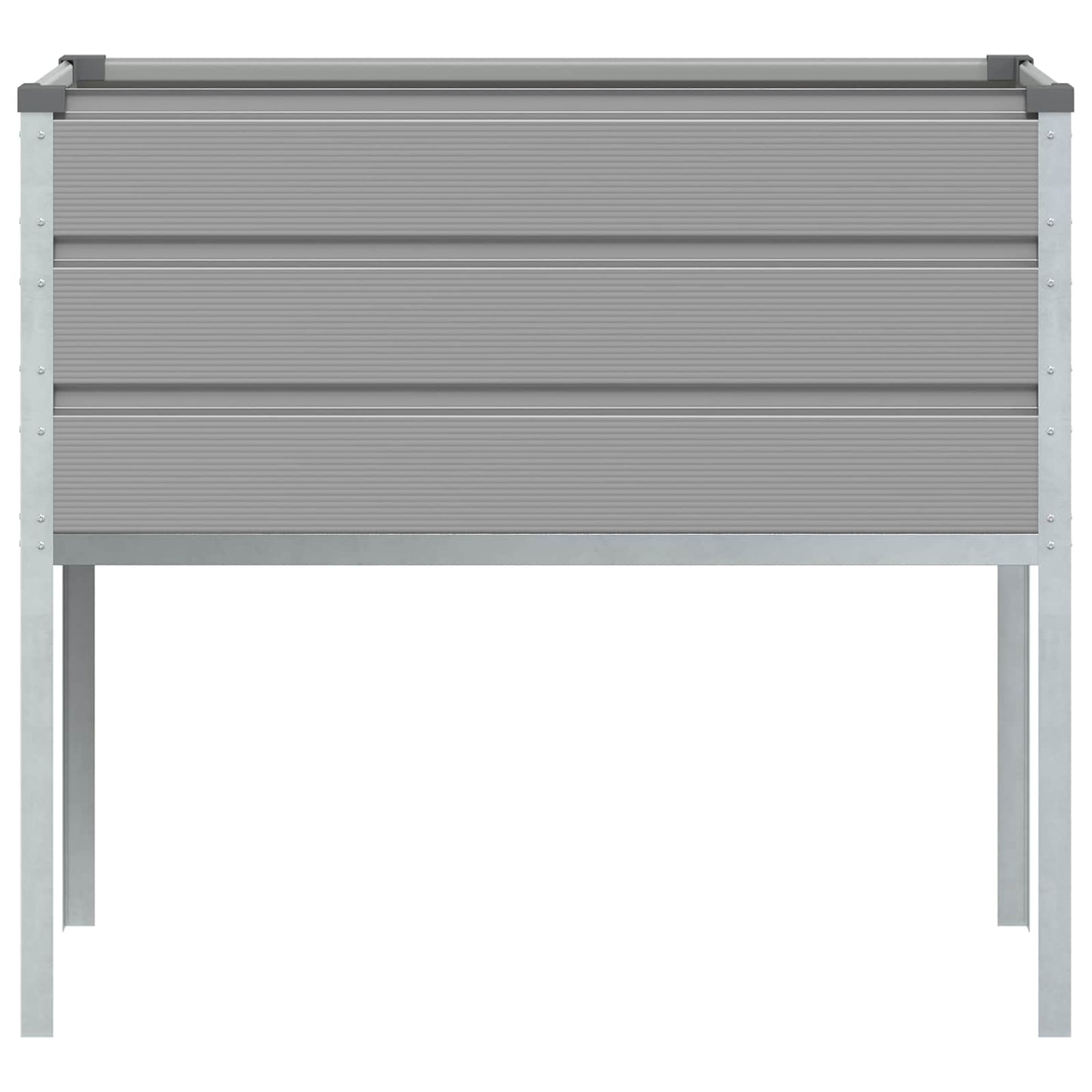 Plantekasse Lysegrå 100 x 45 x 90 cm Galvaniseret stål
