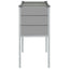 Plantekasse Lysegrå 100 x 45 x 90 cm Galvaniseret stål
