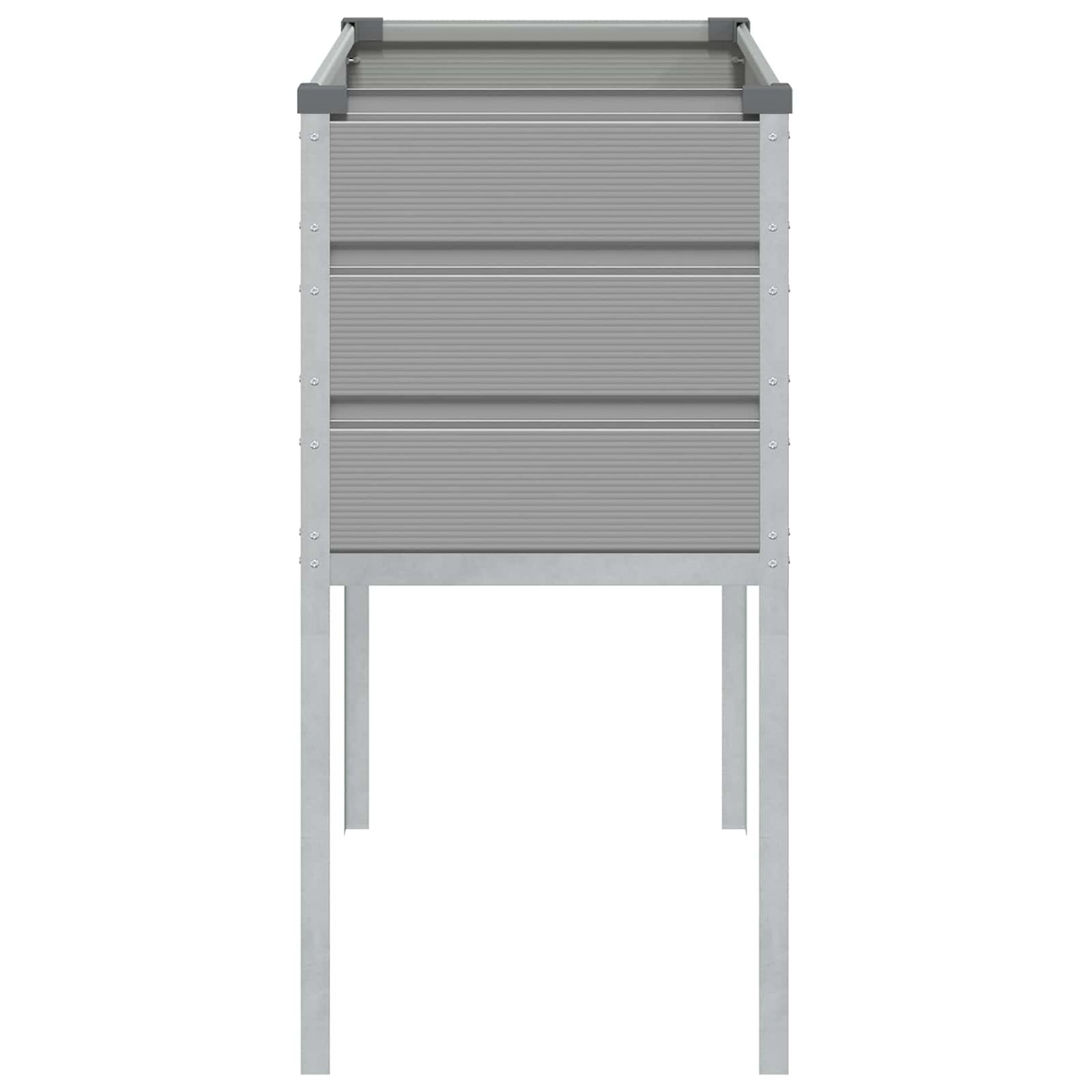 Plantekasse Lysegrå 100 x 45 x 90 cm Galvaniseret stål
