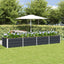 Plantekasse Antracit 320 x 80 x 45 cm Stål