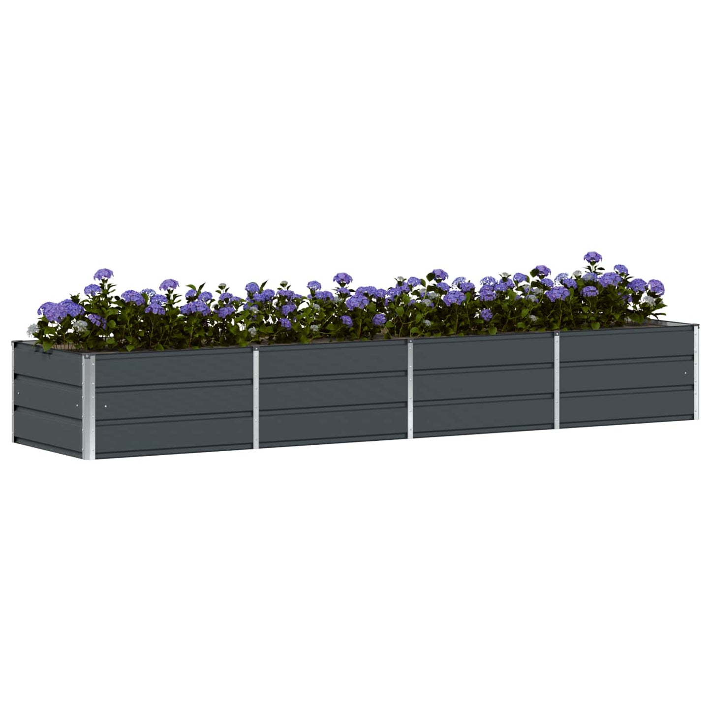 Plantekasse Antracit 320 x 80 x 45 cm Stål