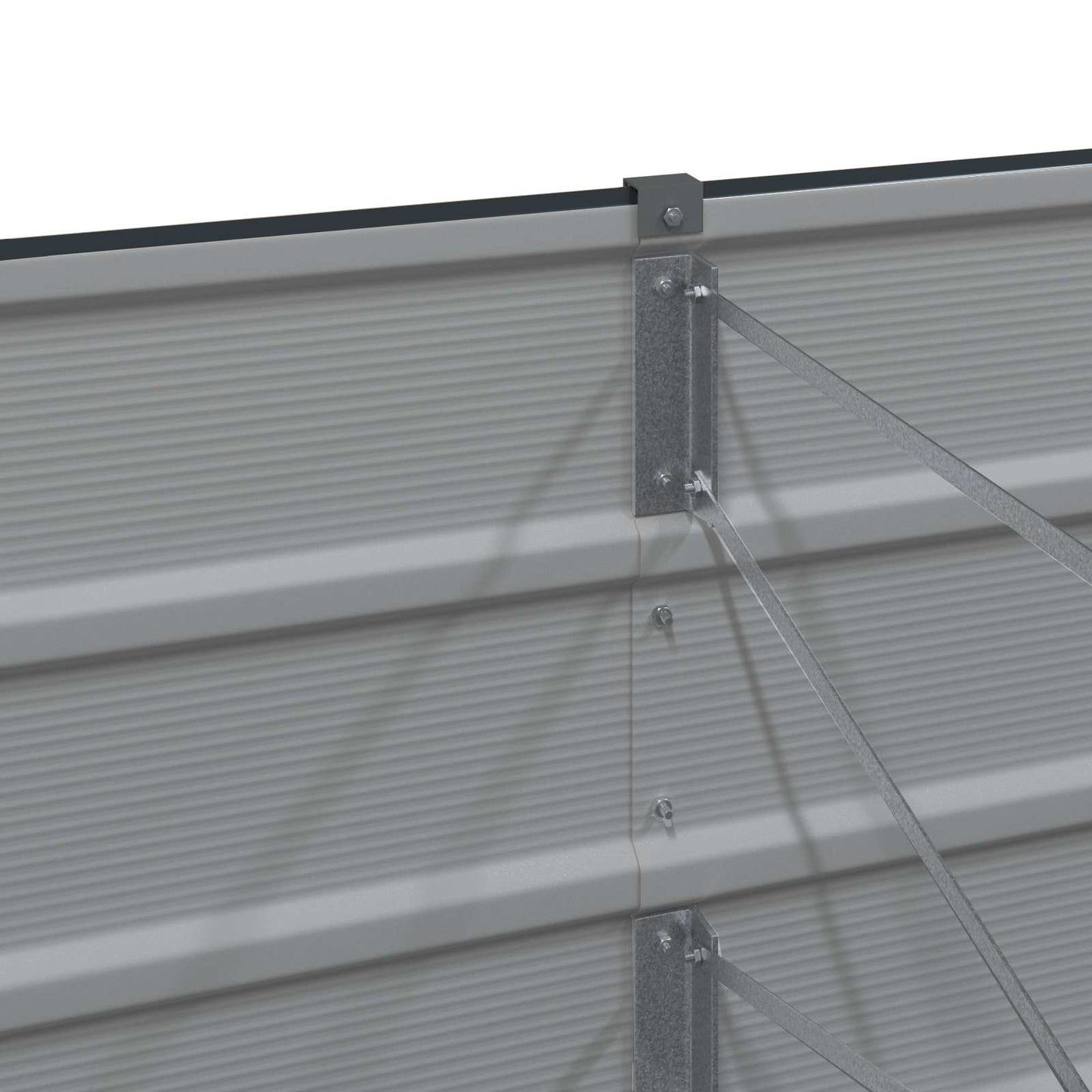 Plantekasse Antracit 480 x 50 x 45 cm Galvaniseret stål