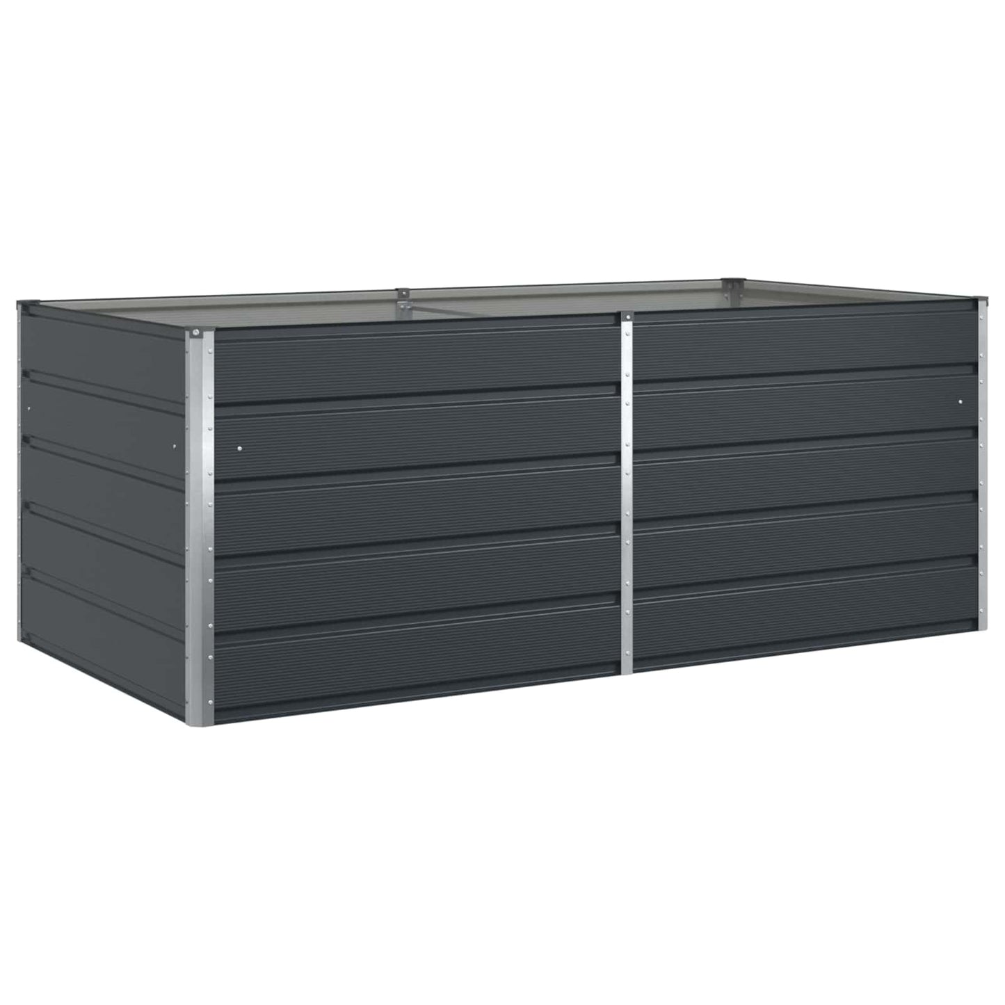 Plantekasse Antracit 195 x 100 x 75 cm Galvaniseret stål