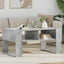 Sofabord Beton Grå 92 x 53 x 45 cm Konstrueret træ
