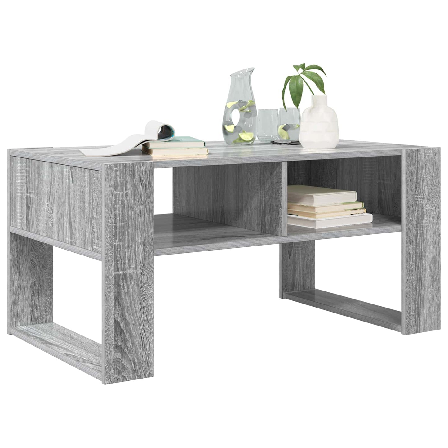 Sofabord Grå Sonoma 92 x 53 x 45 cm Konstrueret træ