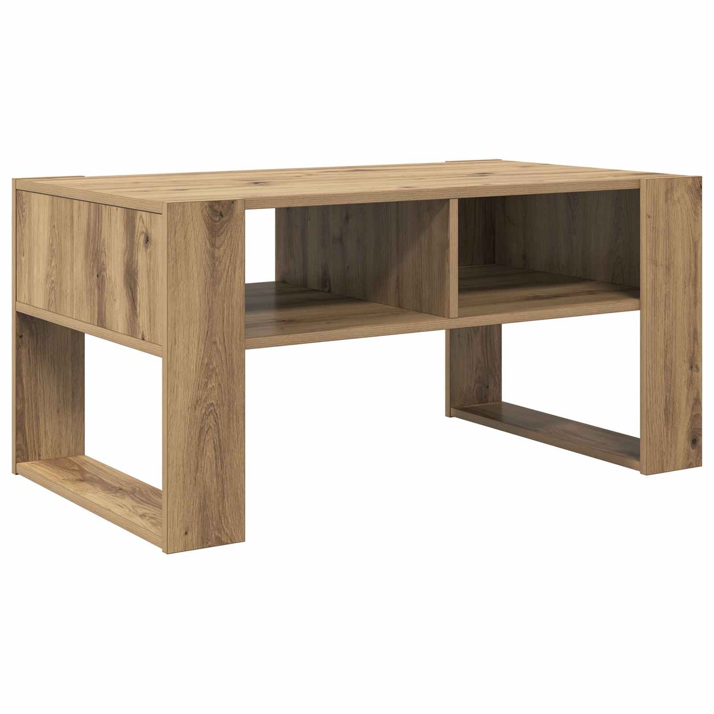 Sofabord Artisan Egetræ 92 x 53 x 45 cm Konstrueret træ