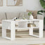 Sofabord Hvid 92 x 49,5 x 45 cm Konstrueret træ