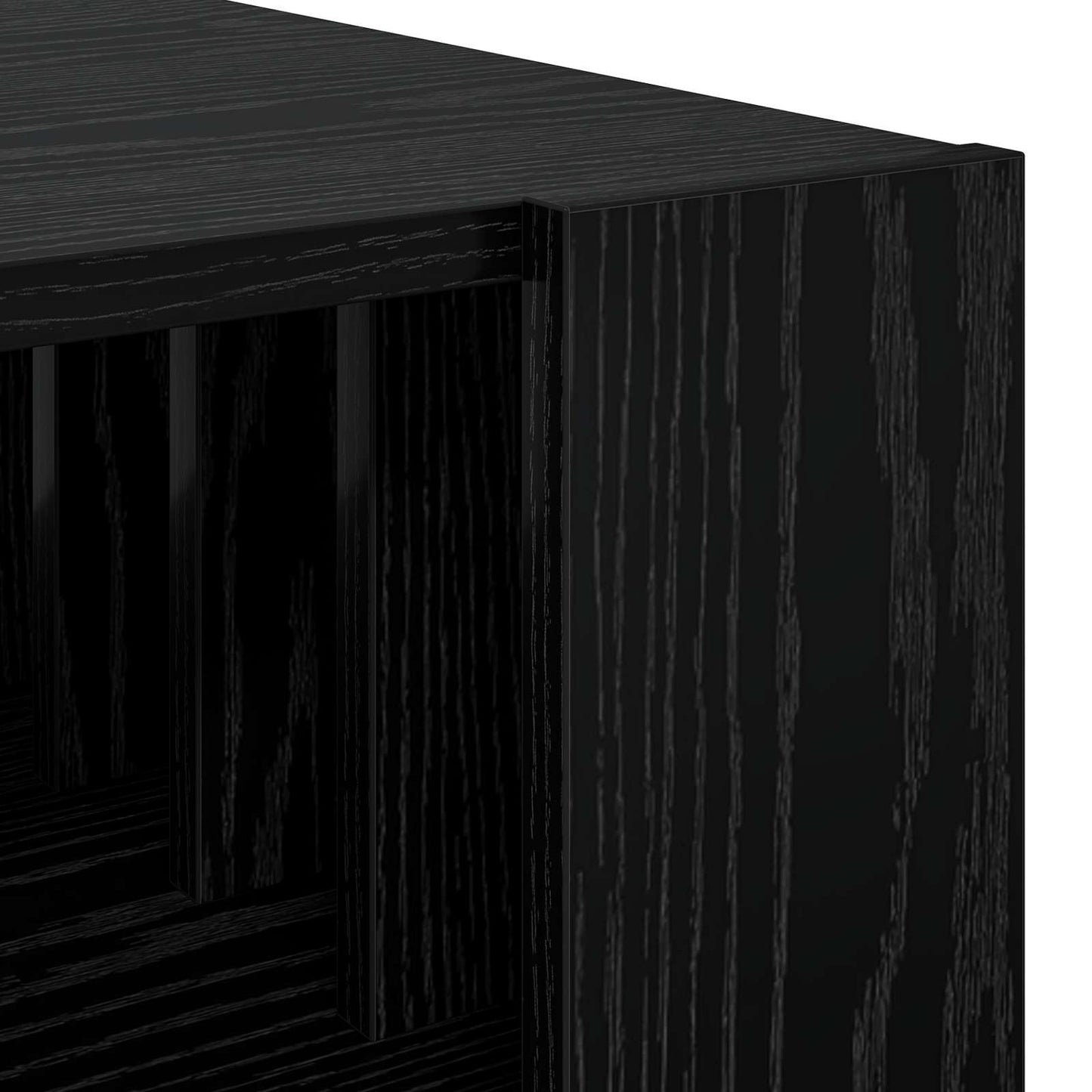 Sofabord Sort eg 92 x 49,5 x 45 cm Konstrueret træ