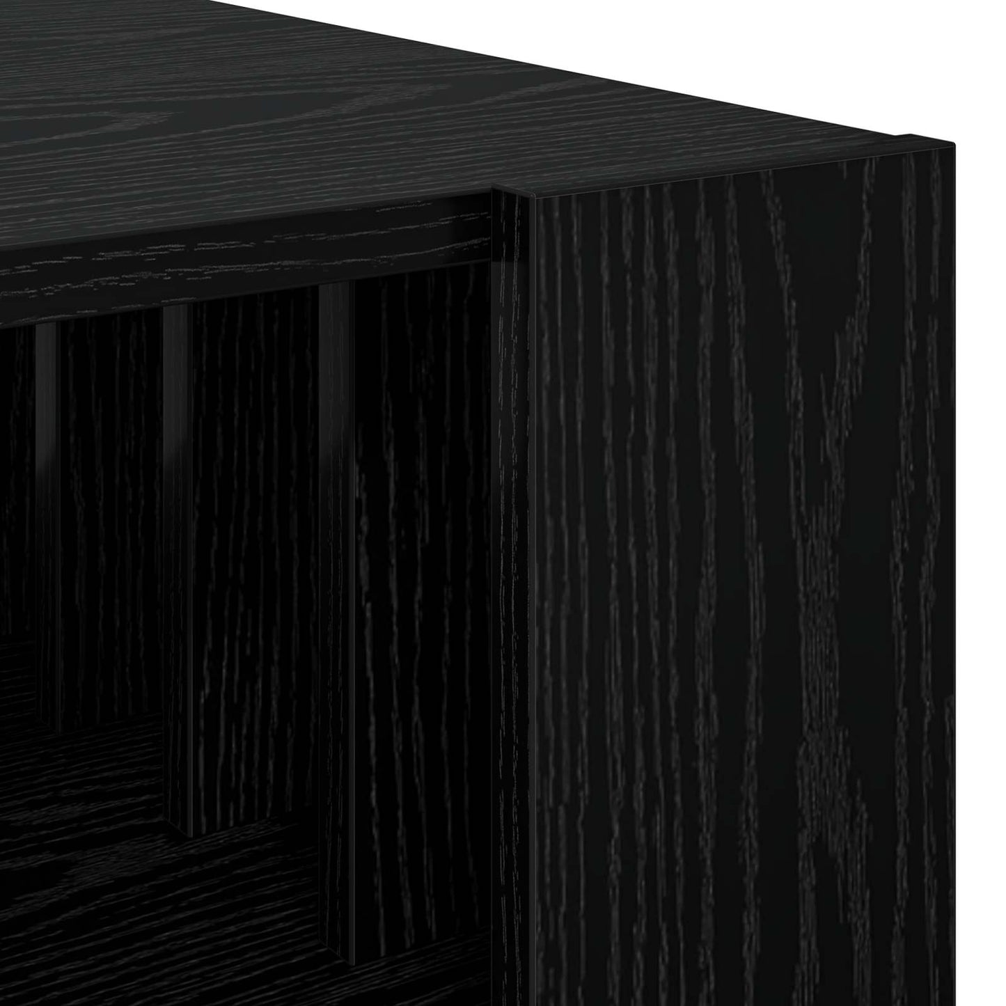 Sofabord Sort eg 66 x 49,5 x 45 cm Konstrueret træ