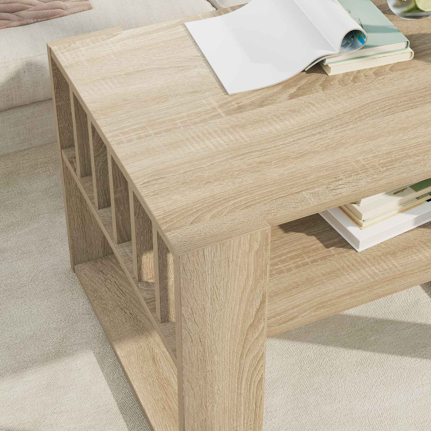 Sofabord Sonoma eg 66 x 49,5 x 45 cm Konstrueret træ