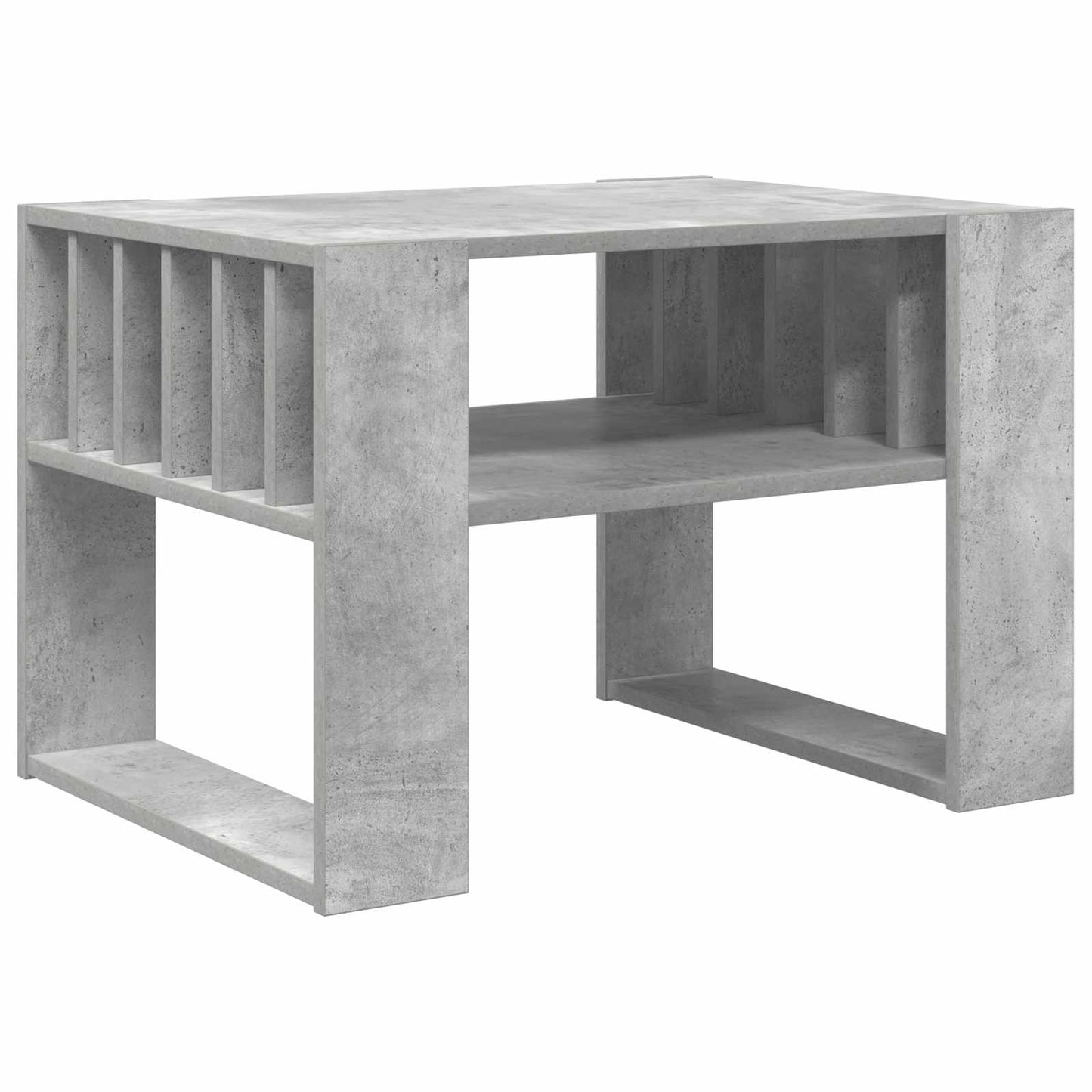 Sofabord Beton Grå 66 x 49,5 x 45 cm Konstrueret træ