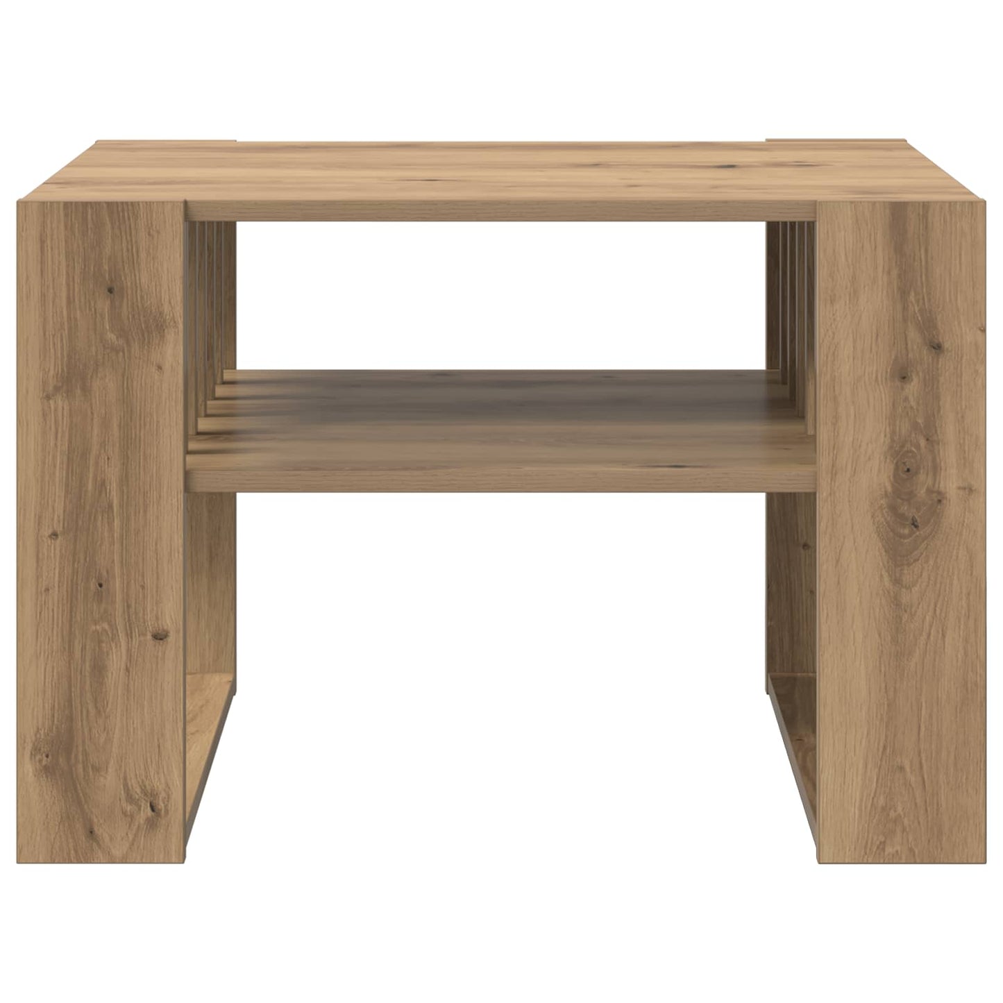 Sofabord Artisan Egetræ 66 x 49,5 x 45 cm Konstrueret træ