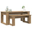 Kaffebord Sæt 2 pcs Artisan Egetræ 100 x 50 x 42 cm
