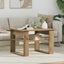 Sofabord Artisan Egetræ 64 x 54 x 44 cm Konstrueret træ