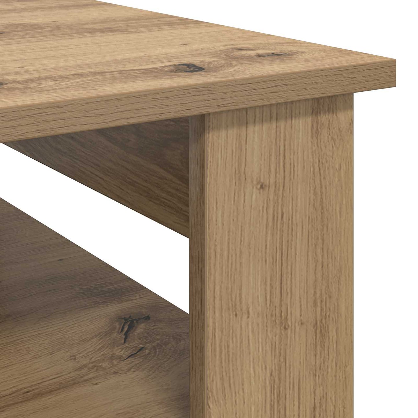 Sofabord Artisan Egetræ 96 x 54 x 44 cm Konstrueret træ