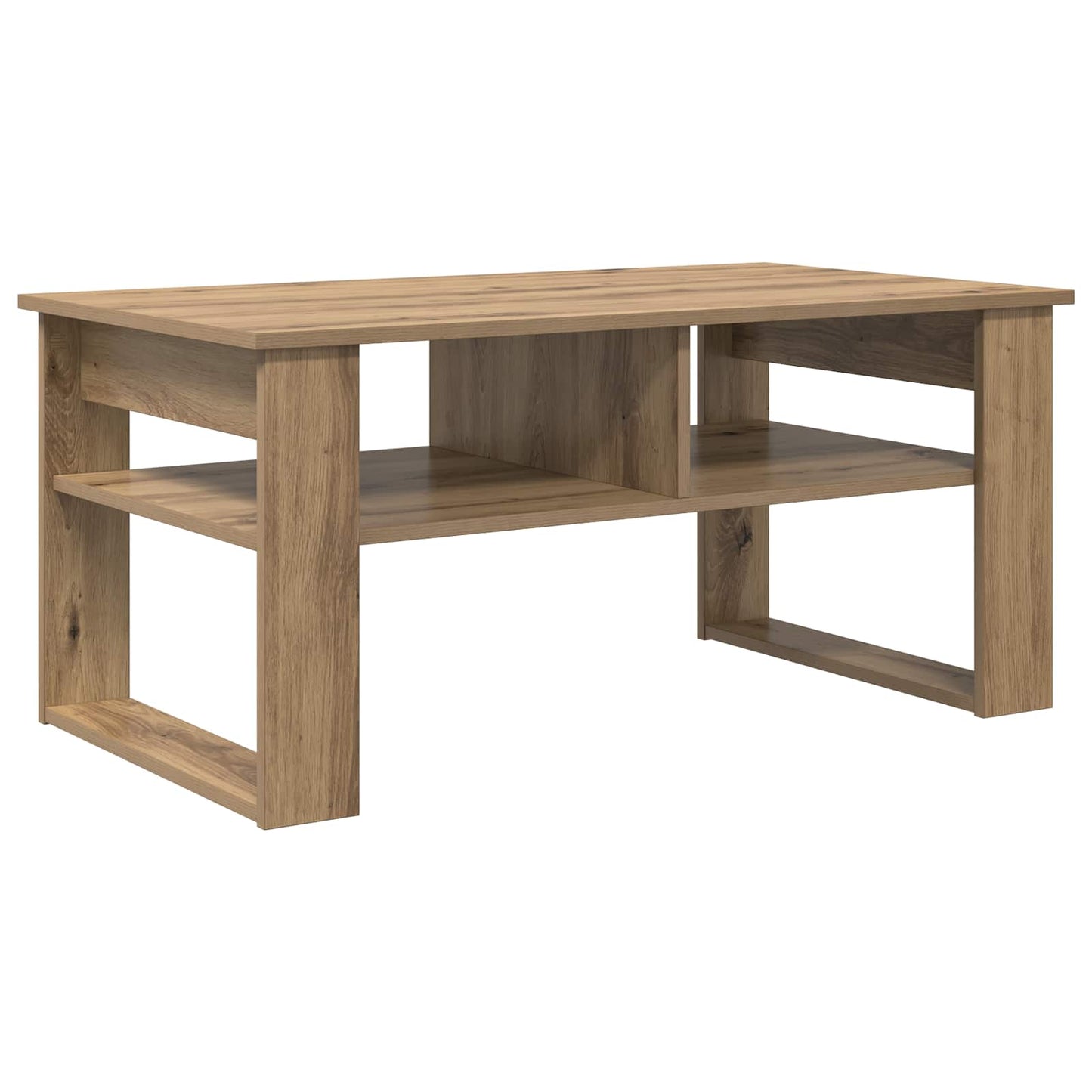 Sofabord Artisan Egetræ 96 x 54 x 44 cm Konstrueret træ