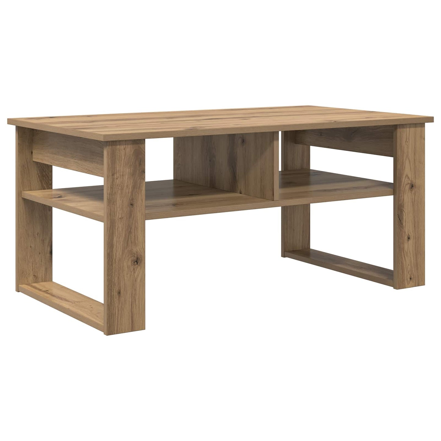 Sofabord Artisan Egetræ 96 x 54 x 44 cm Konstrueret træ