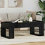 Sofabord Sort eg 110 x 50 x 41 cm Konstrueret træ