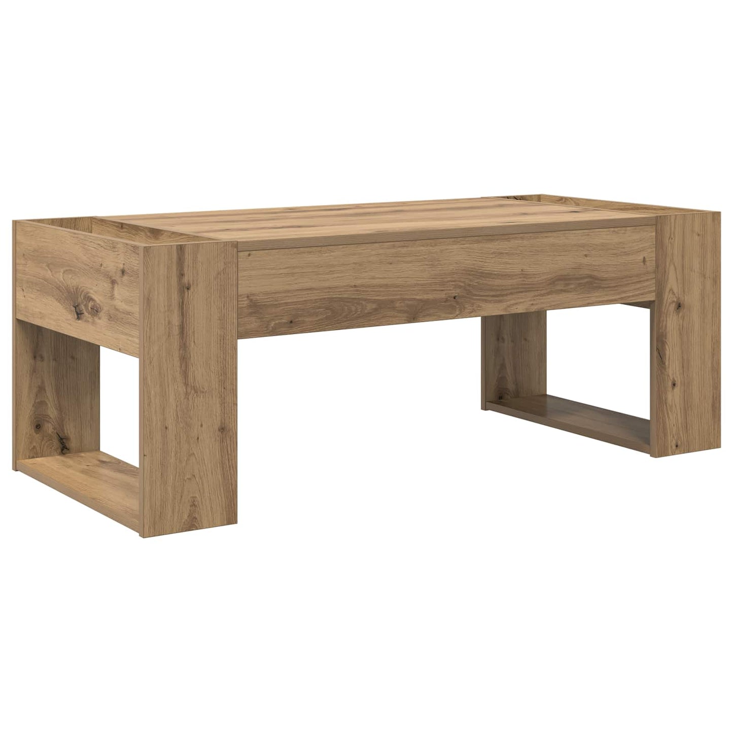 Sofabord Artisan Egetræ 110 x 50 x 41 cm Konstrueret træ