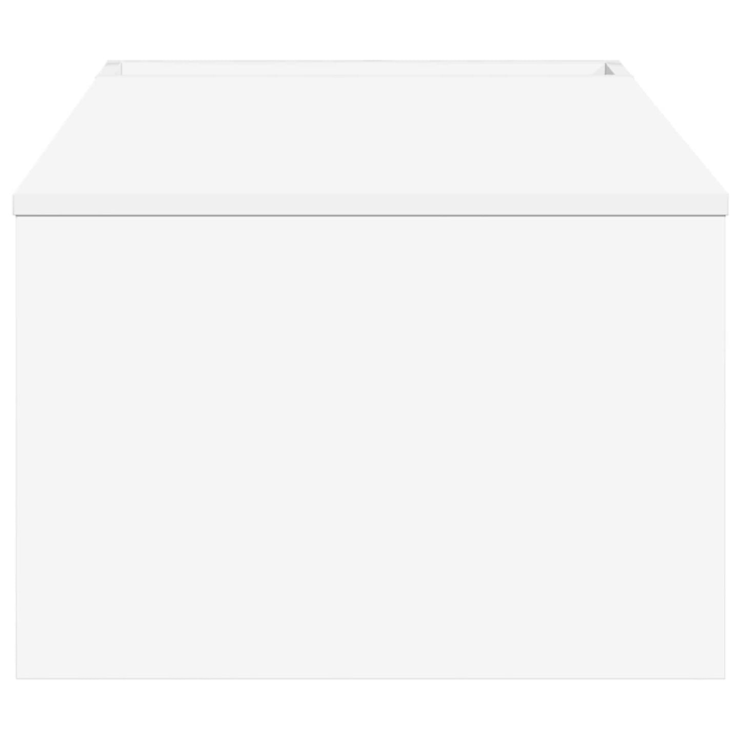 Sofabord Hvid 95 x 50 x 34 cm Konstrueret træ