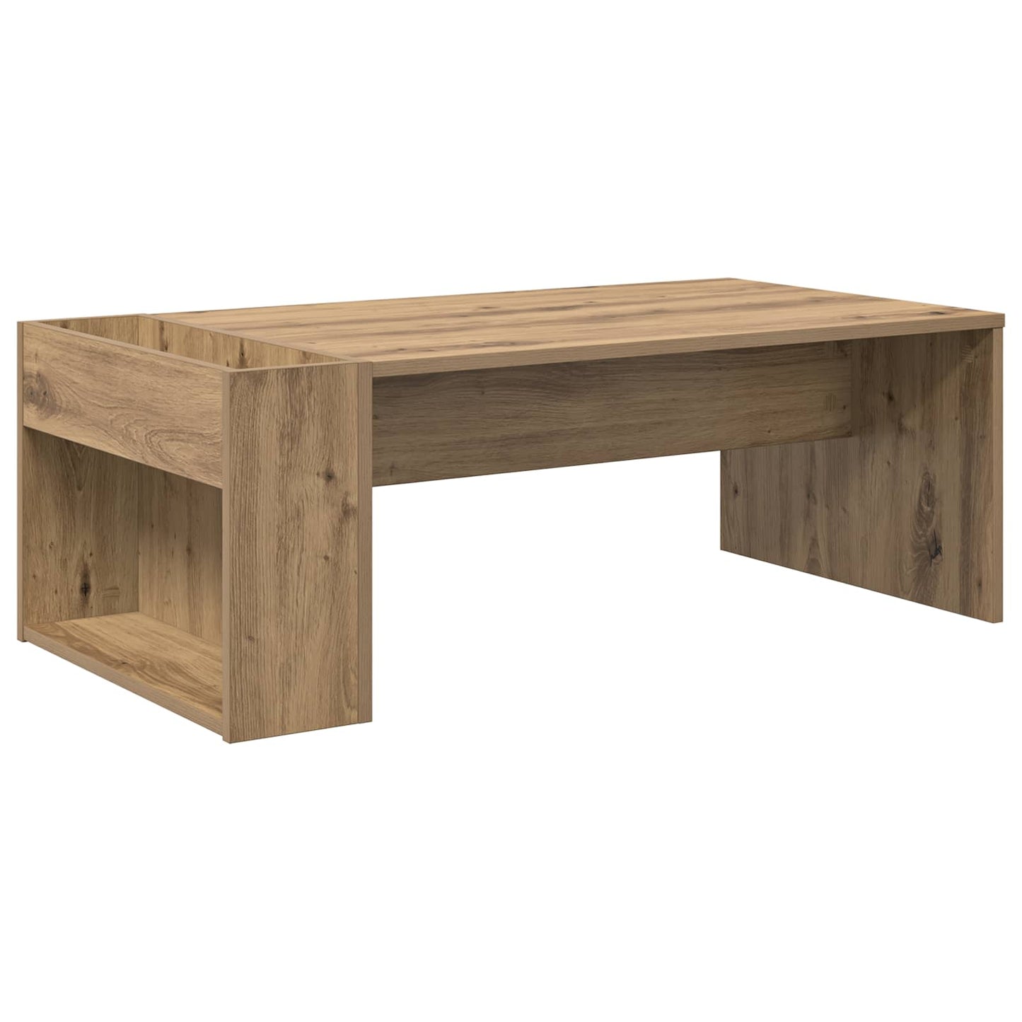Sofabord Artisan Egetræ 95 x 50 x 34 cm Konstrueret træ