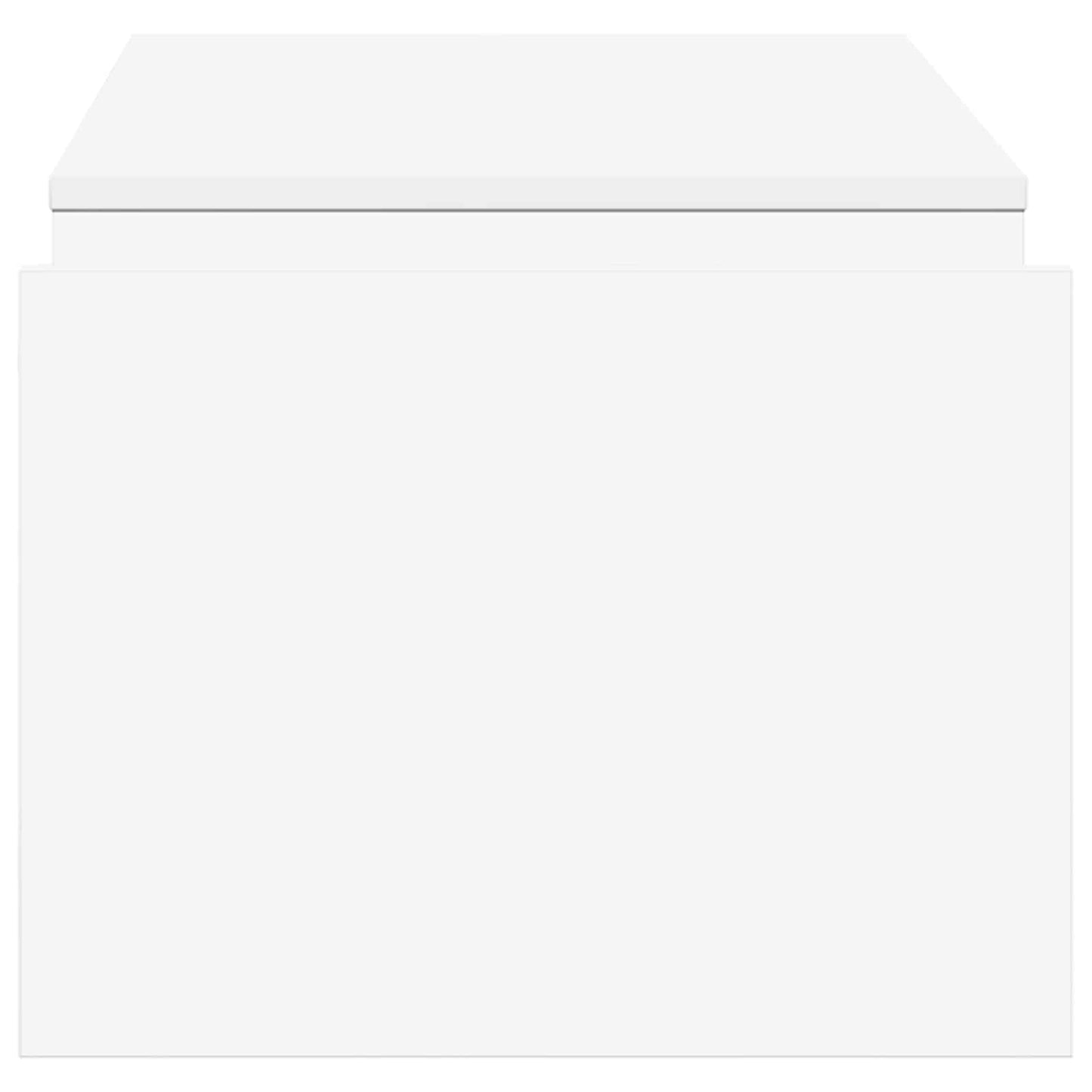 Sofabord Hvid 90 x 45 x 35 cm Konstrueret træ