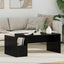 Sofabord Sort eg 90 x 45 x 35 cm Konstrueret træ