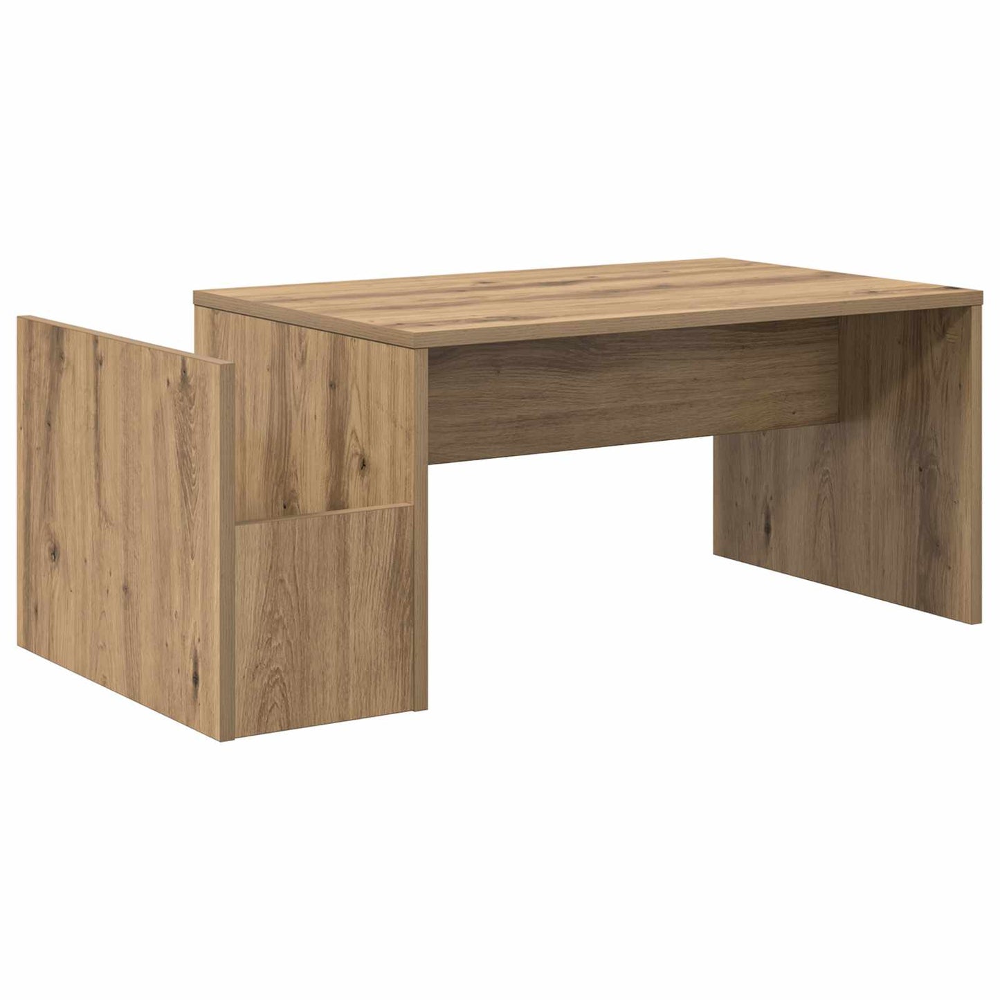 Sofabord Artisan Egetræ 90 x 45 x 35 cm Konstrueret træ