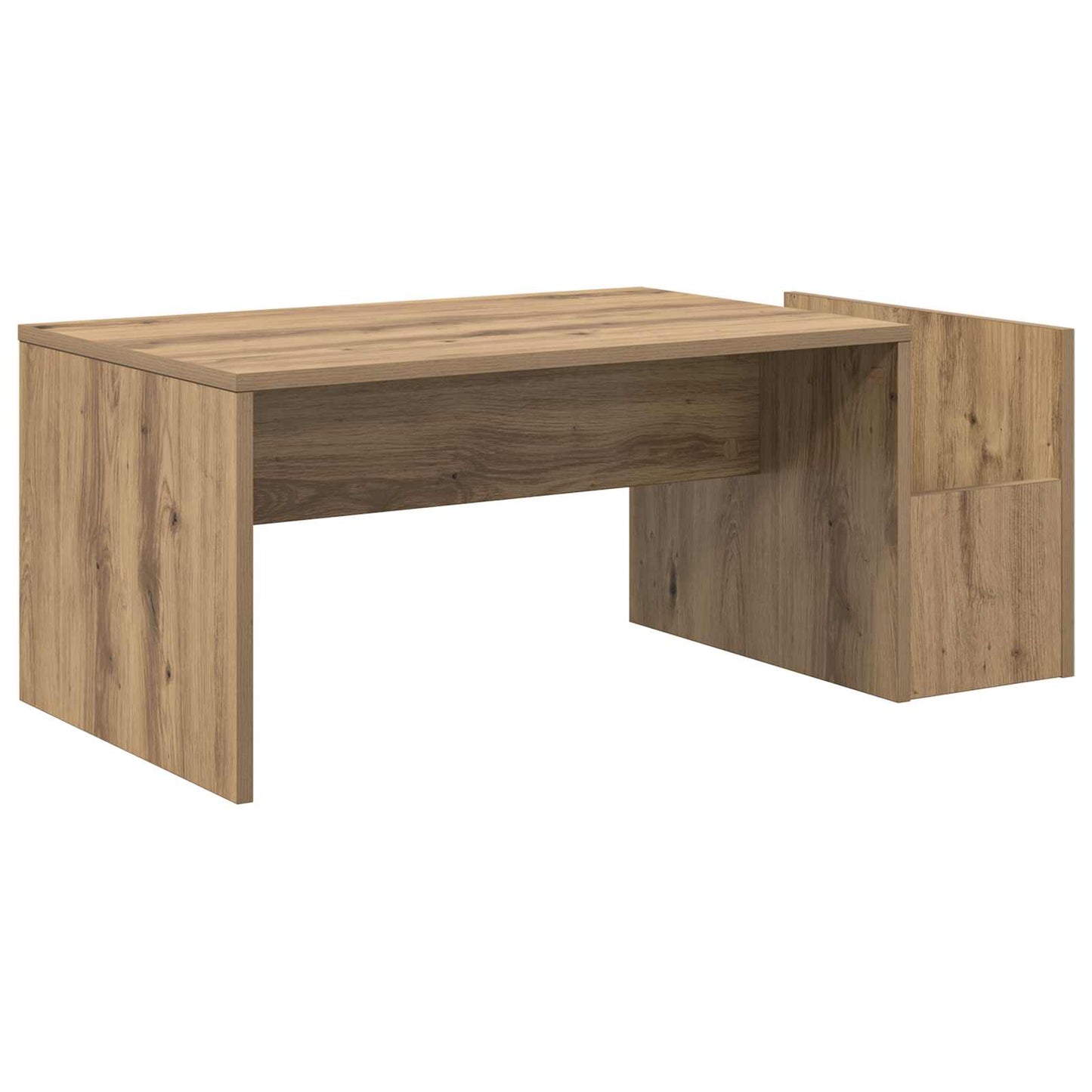 Sofabord Artisan Egetræ 90 x 45 x 35 cm Konstrueret træ