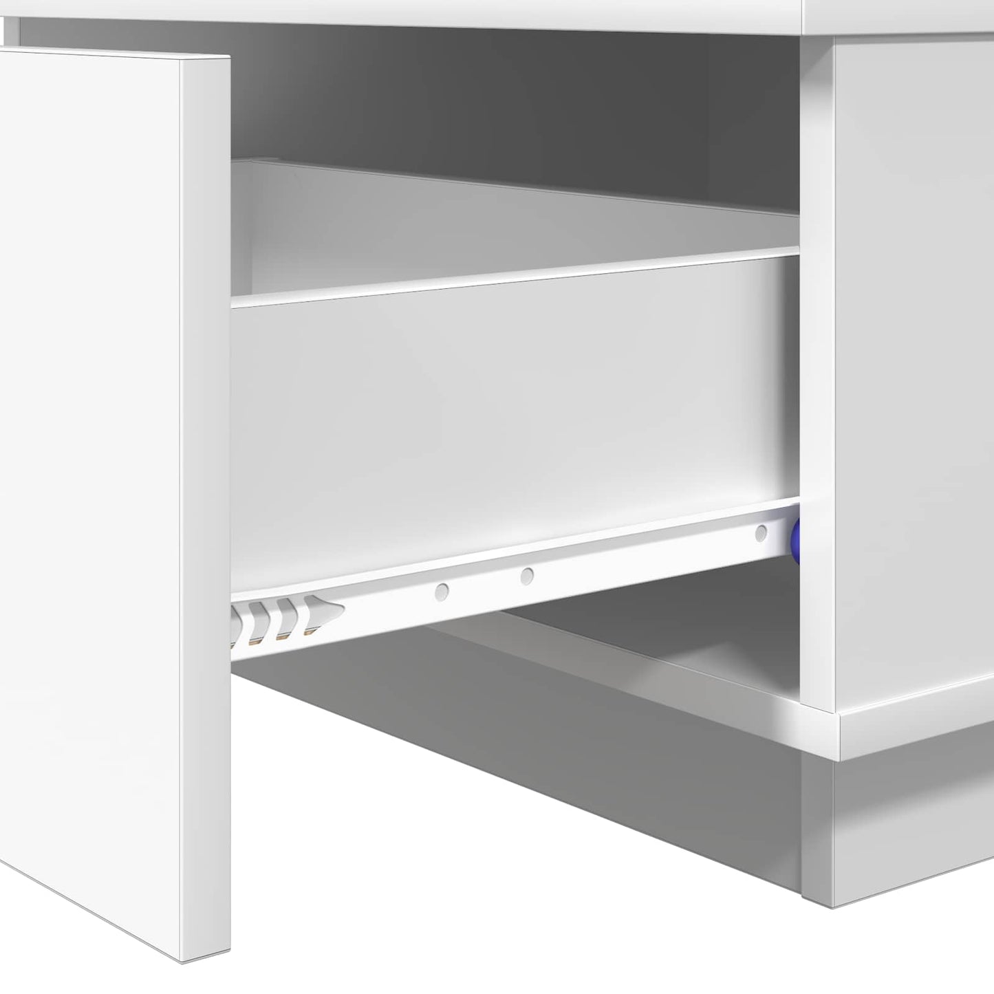 Sofabord Hvid 95 x 55 x 31 cm Konstrueret træ