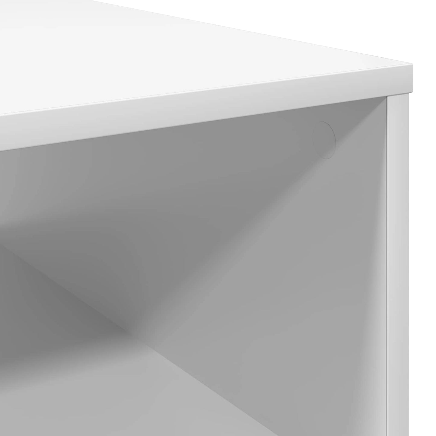 Sofabord Hvid 95 x 55 x 31 cm Konstrueret træ
