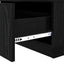 Sofabord med skuffe Sort eg 95 x 55 x 31 cm Konstrueret træ