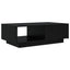 Sofabord med skuffe Sort eg 95 x 55 x 31 cm Konstrueret træ