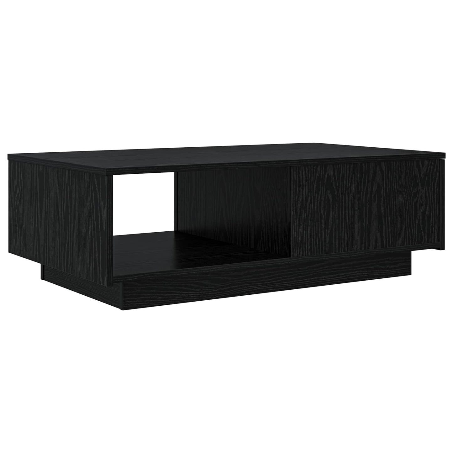 Sofabord med skuffe Sort eg 95 x 55 x 31 cm Konstrueret træ