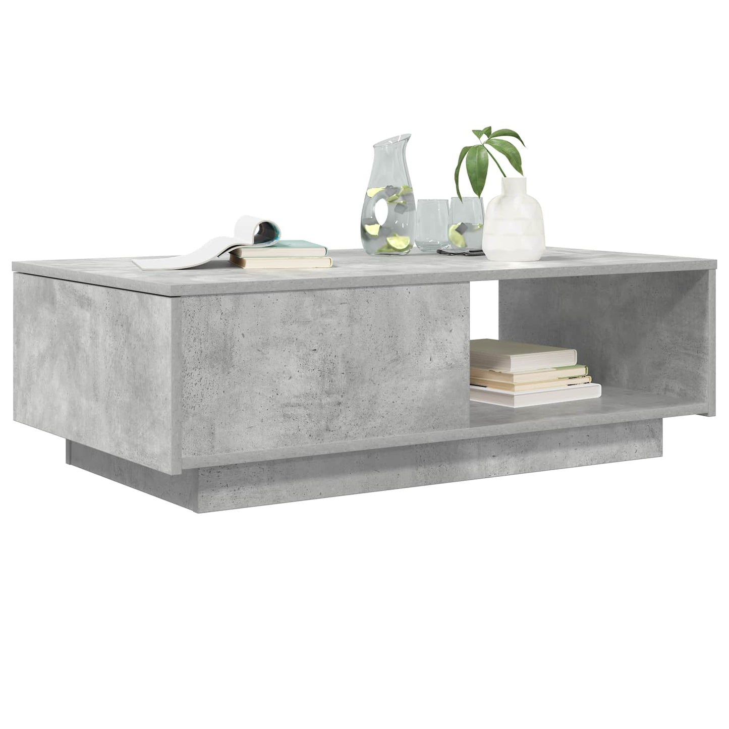 Sofabord Beton Grå 95 x 55 x 31 cm Konstrueret træ