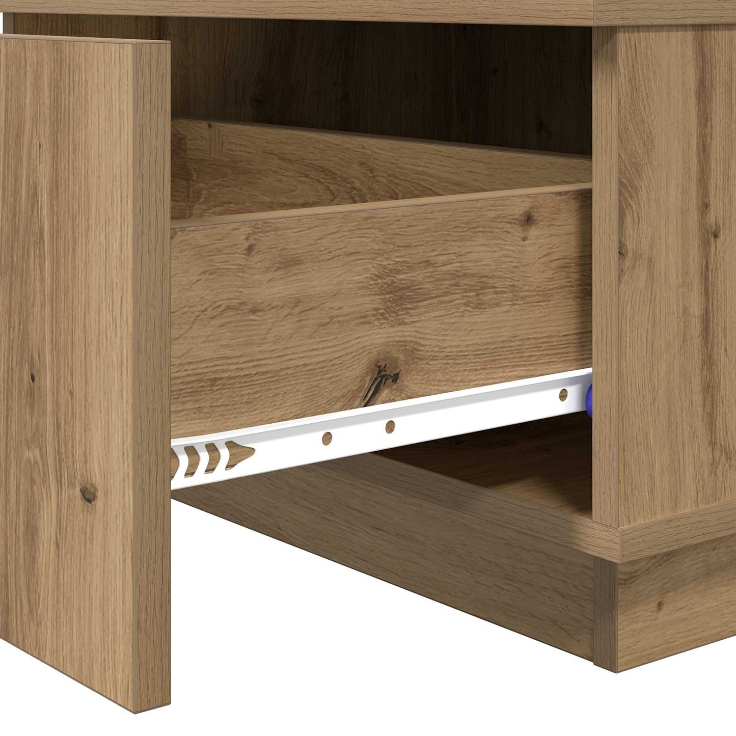 Sofabord Artisan Egetræ 95 x 55 x 31 cm Konstrueret træ