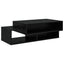 Sofabord Sort eg 105 x 50 x 32,5 cm Konstrueret træ