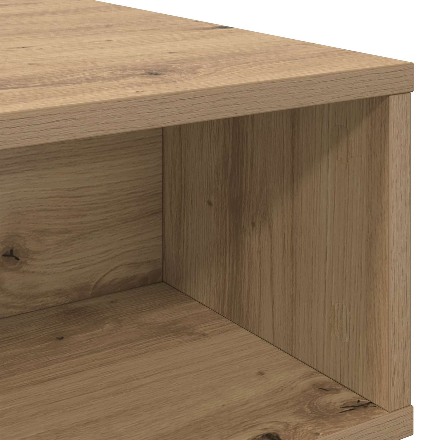 Sofabord Artisan Egetræ 80 x 46 x 35 cm Konstrueret træ