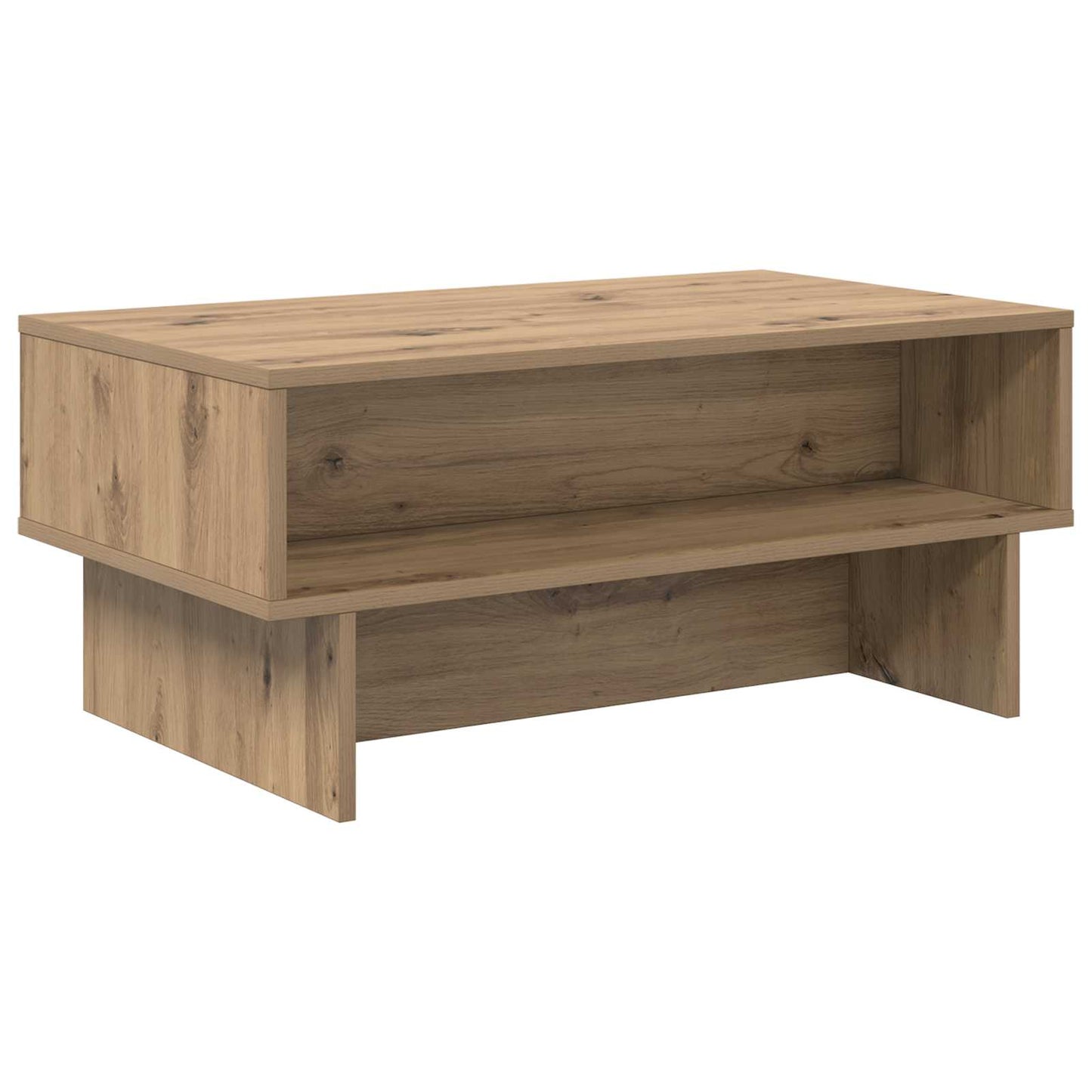 Sofabord Artisan Egetræ 80 x 46 x 35 cm Konstrueret træ