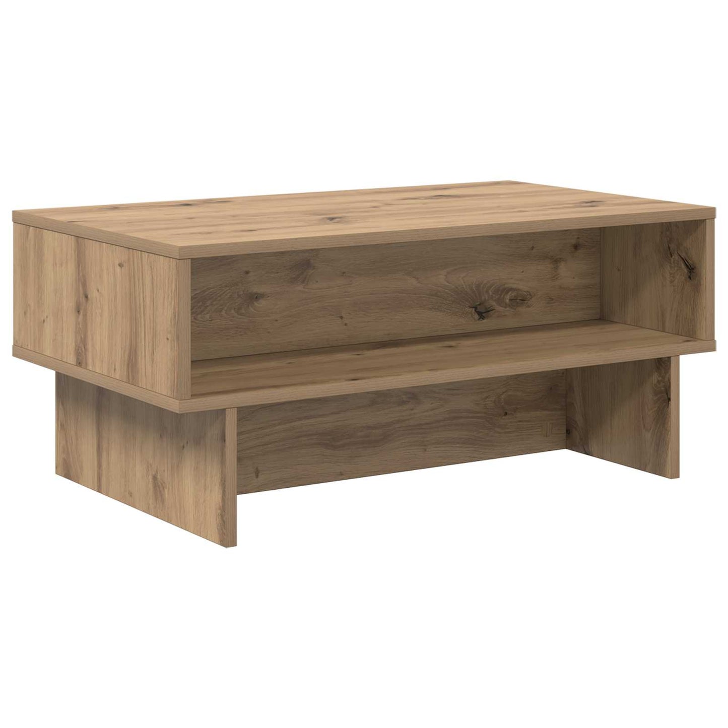 Sofabord Artisan Egetræ 80 x 46 x 35 cm Konstrueret træ