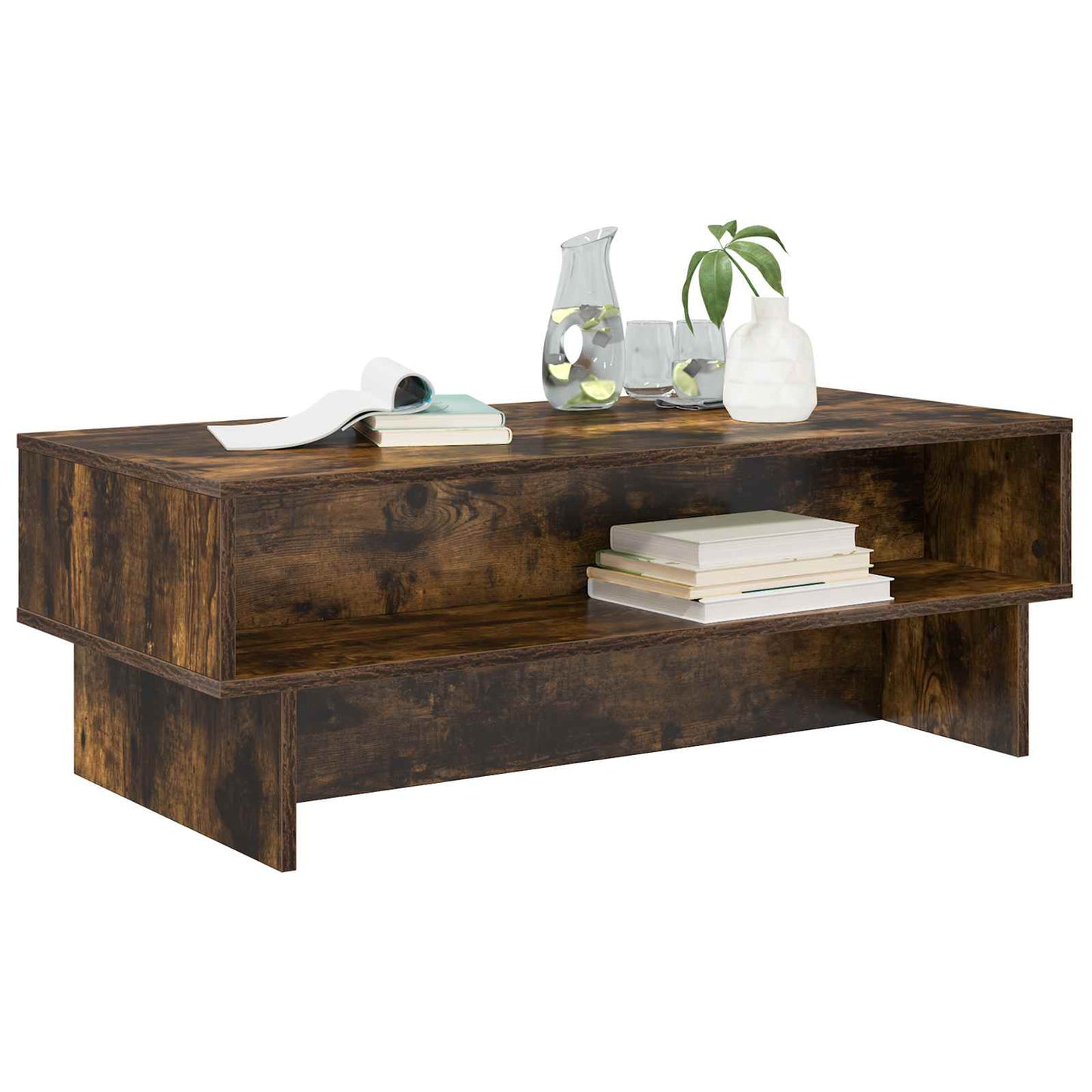 Sofabord Røget eg 100 x 46 x 35 cm Konstrueret træ