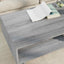 Sofabord Grå Sonoma 100 x 46 x 35 cm Konstrueret træ