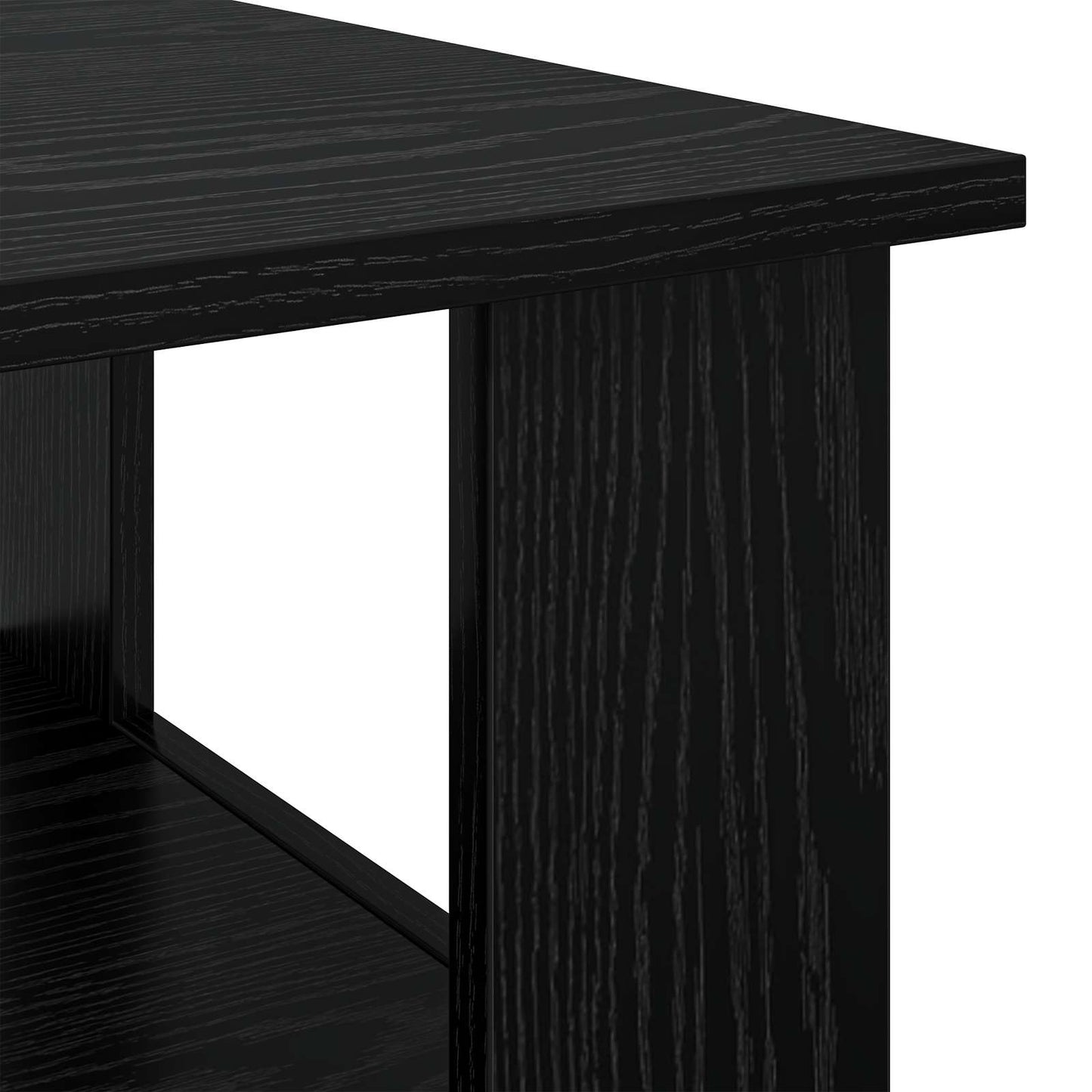 Sofabord Sort eg 90 x 50 x 45 cm Konstrueret træ