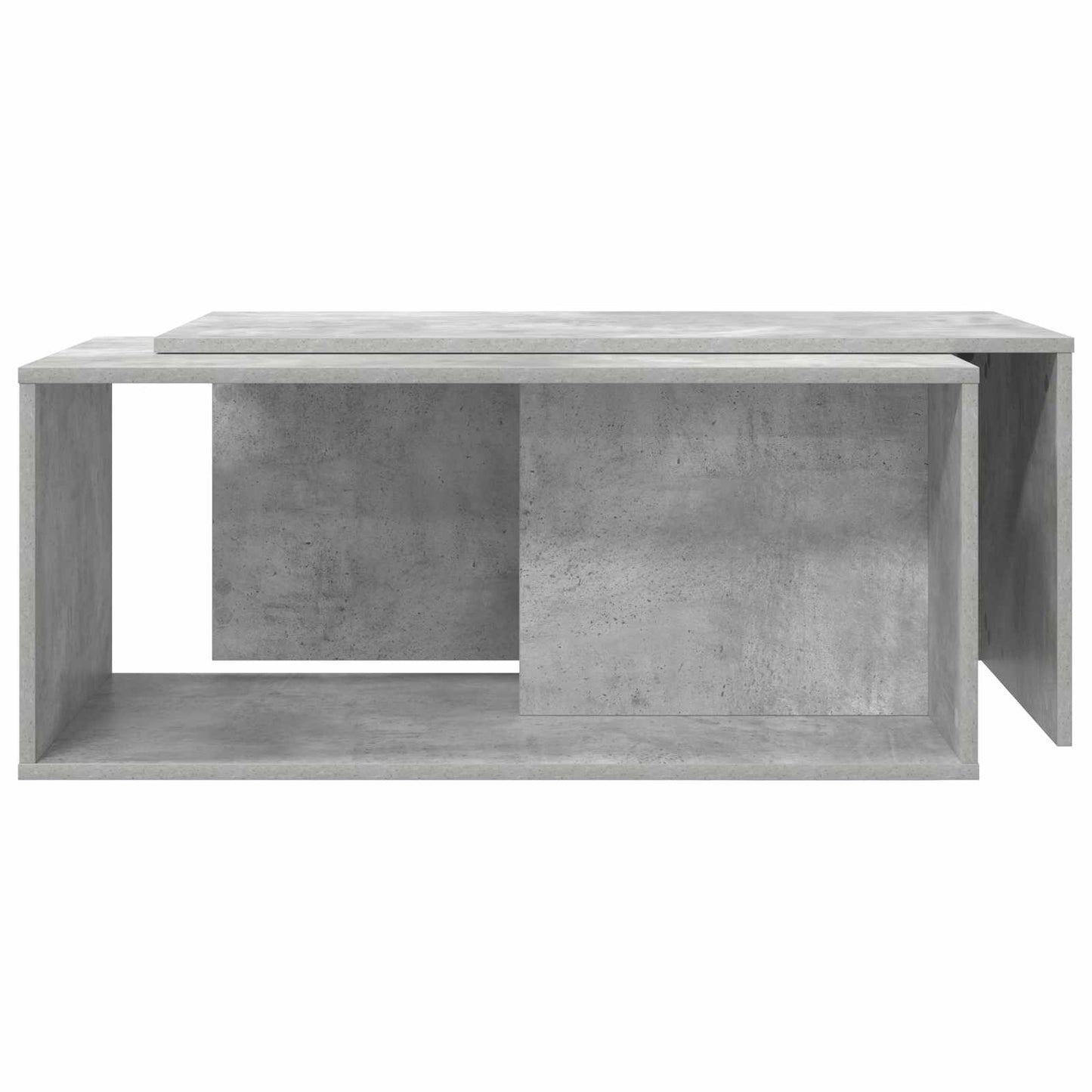 Kaffebord Sæt 2 pcs Beton Grå Konstrueret træ
