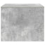 Sofabord Beton Grå 60 x 50 x 40 cm Konstrueret træ