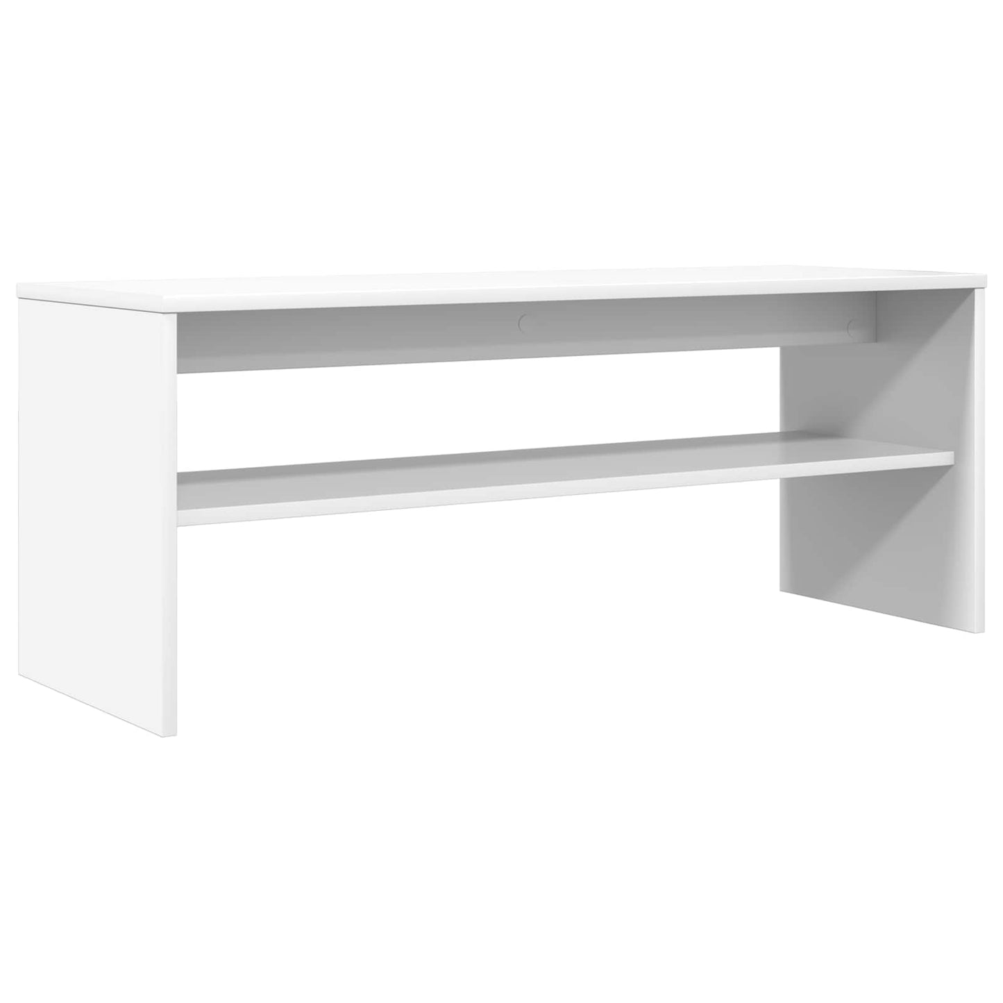 TV-skab Hvid 100 x 35 x 40 cm Konstrueret træ