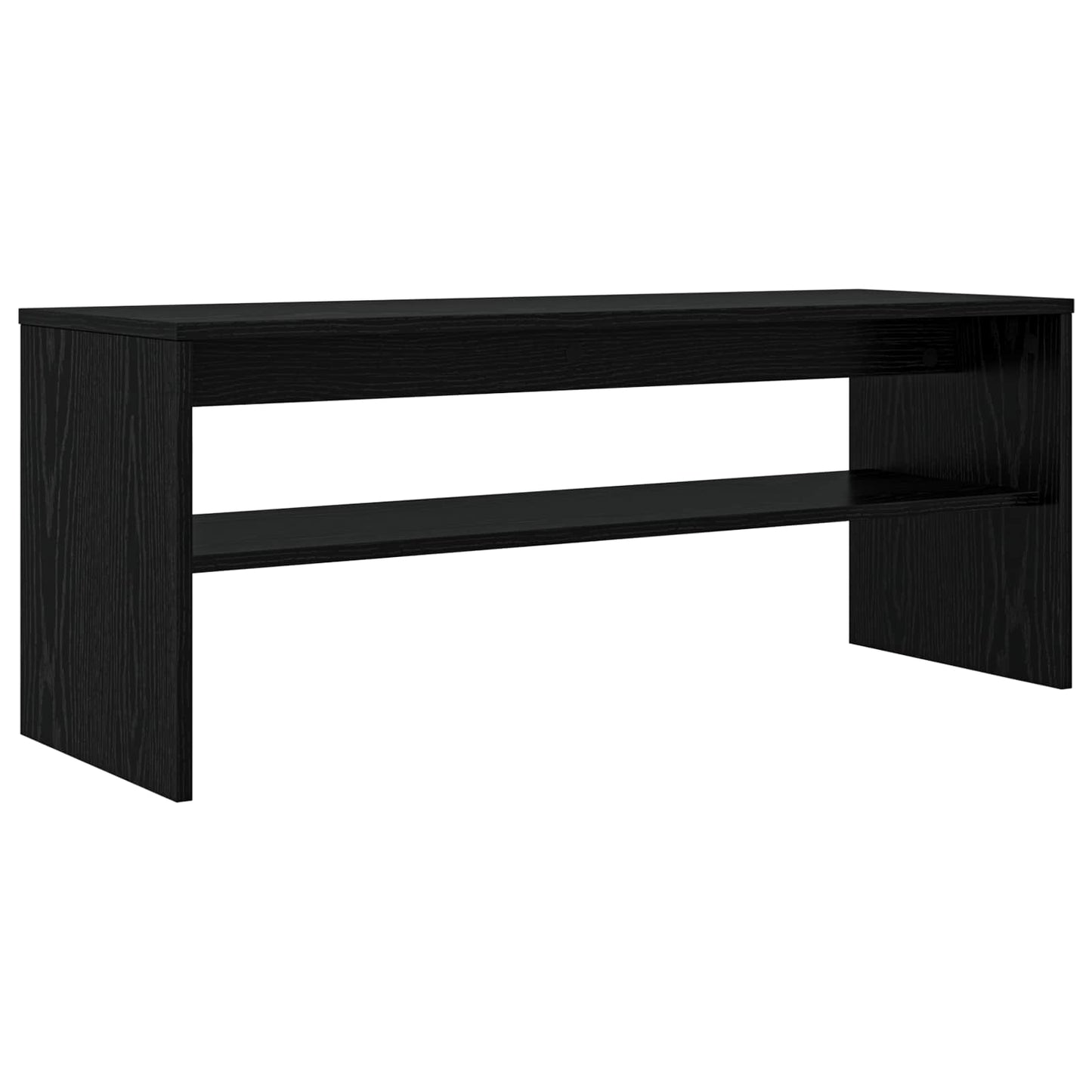 TV-skab Sort eg 100 x 35 x 40 cm Konstrueret træ