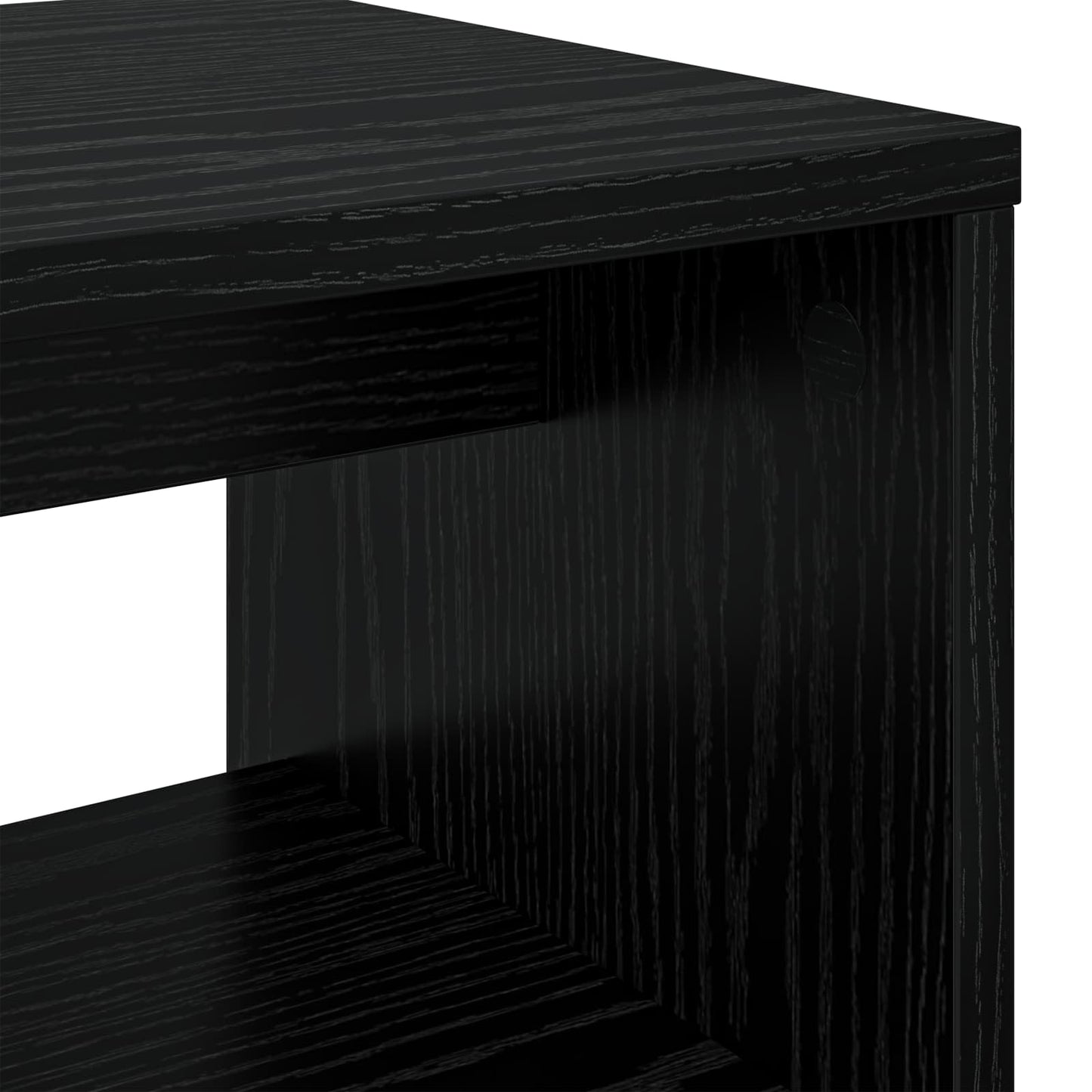 TV-skab Sort eg 80 x 30 x 40 cm Konstrueret træ