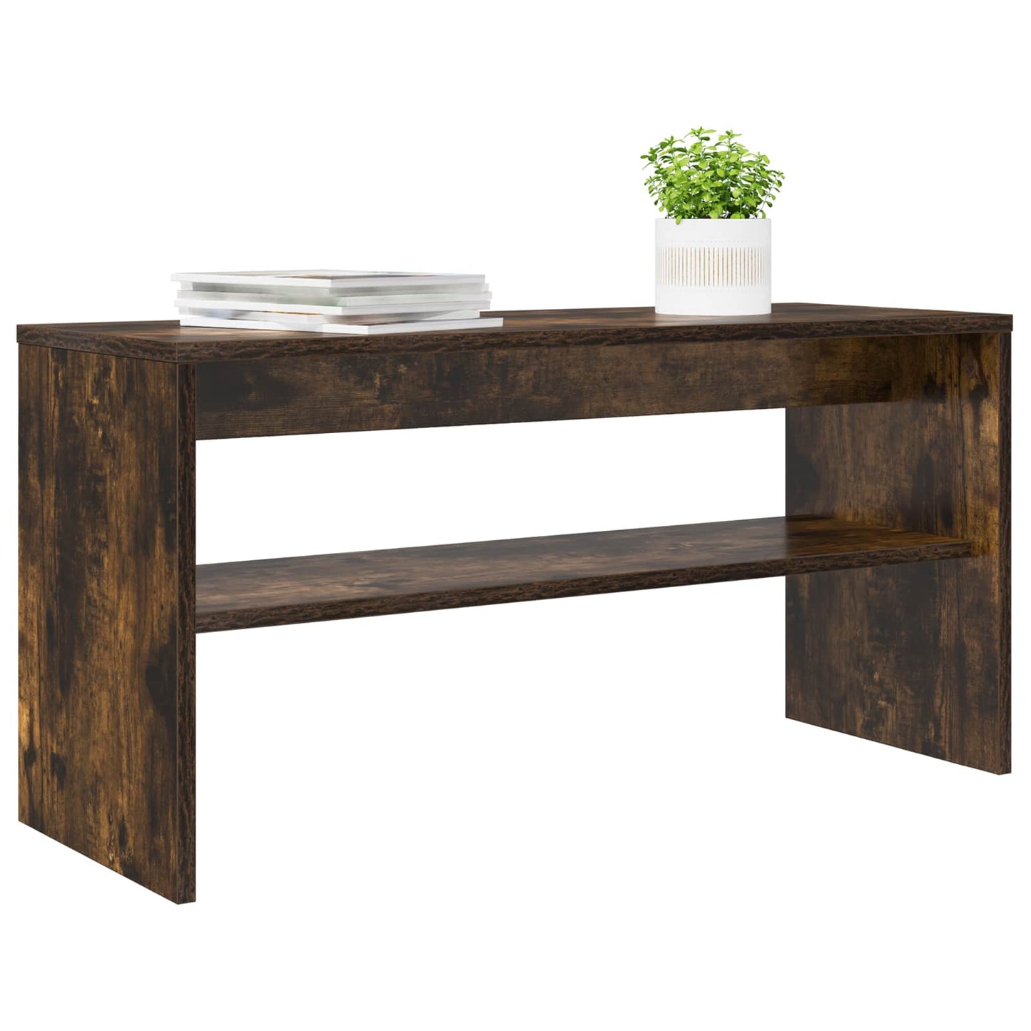 TV-skab Røget eg 80 x 30 x 40 cm Konstrueret træ