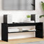 TV-skab Sort eg 100 x 30 x 40 cm Konstrueret træ